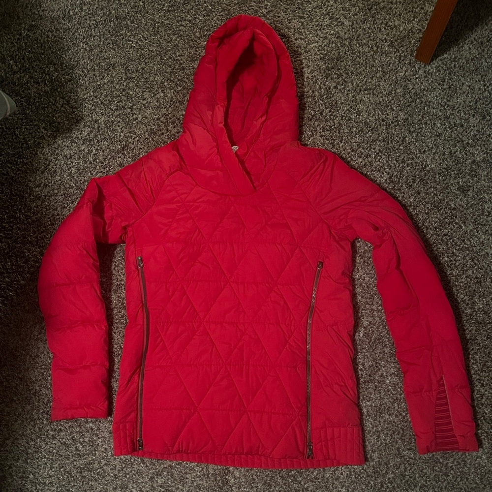 Lululemon Hot Pink Quilted Down Hoodie/Jacket